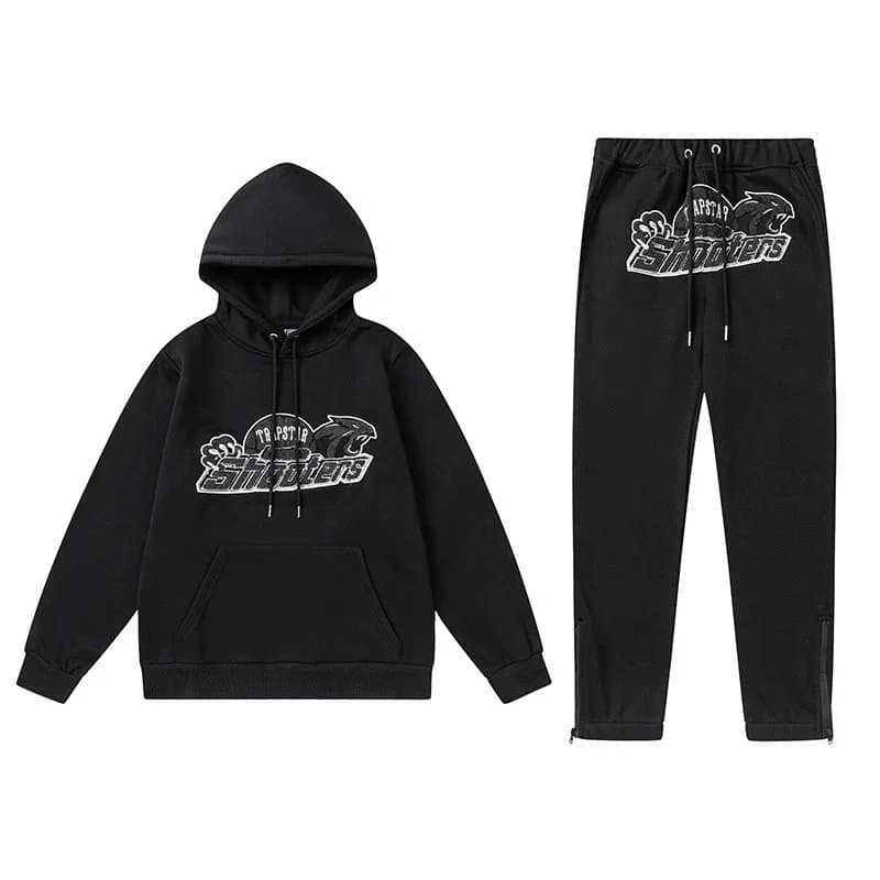 Corteiz Hoodie and Joggers Set TRAPSTAY Shooters Graphic