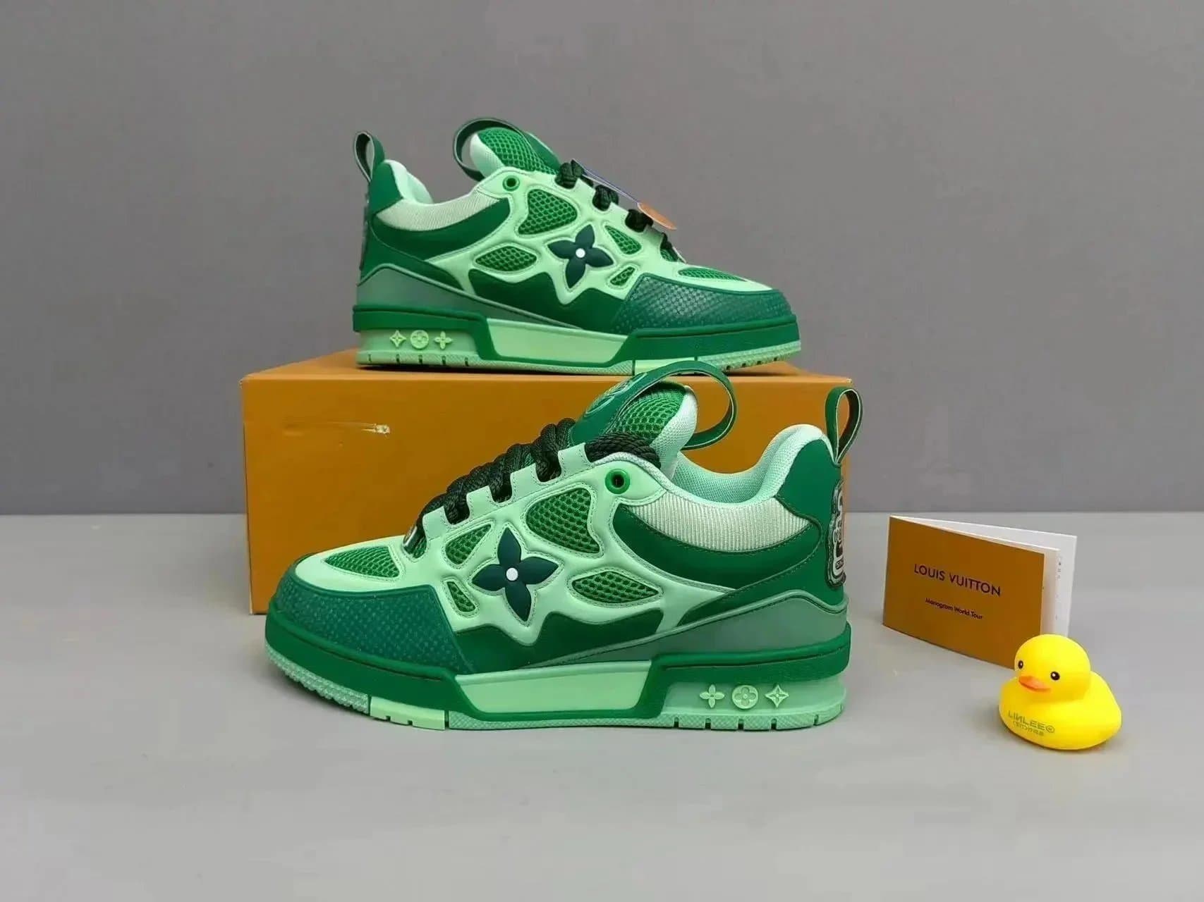 Louis Vuitton LV Trainer Monogram Green