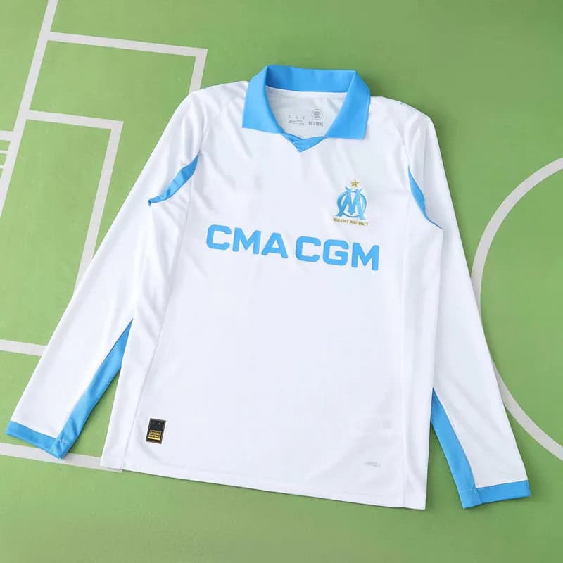 Long-Sleeve Soccer Jersey CMA CGM Sponsor