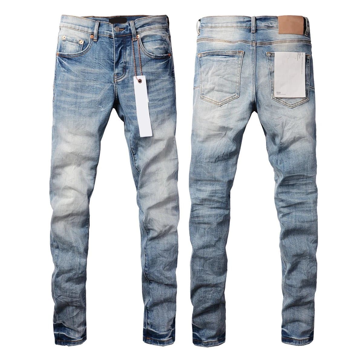 Levi's Distressed Slim Fit Jeans Paint-Splatter Patchwork — 9016 【款式如图】