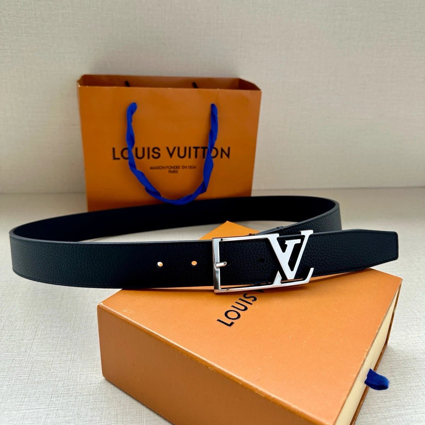 Louis Vuitton LV Initiales Belt Monogram Eclipse — A-22