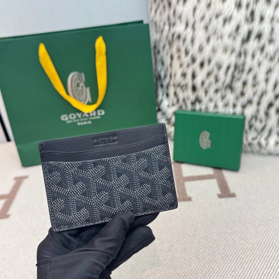 Goyard Card Holder Goyardine Canvas