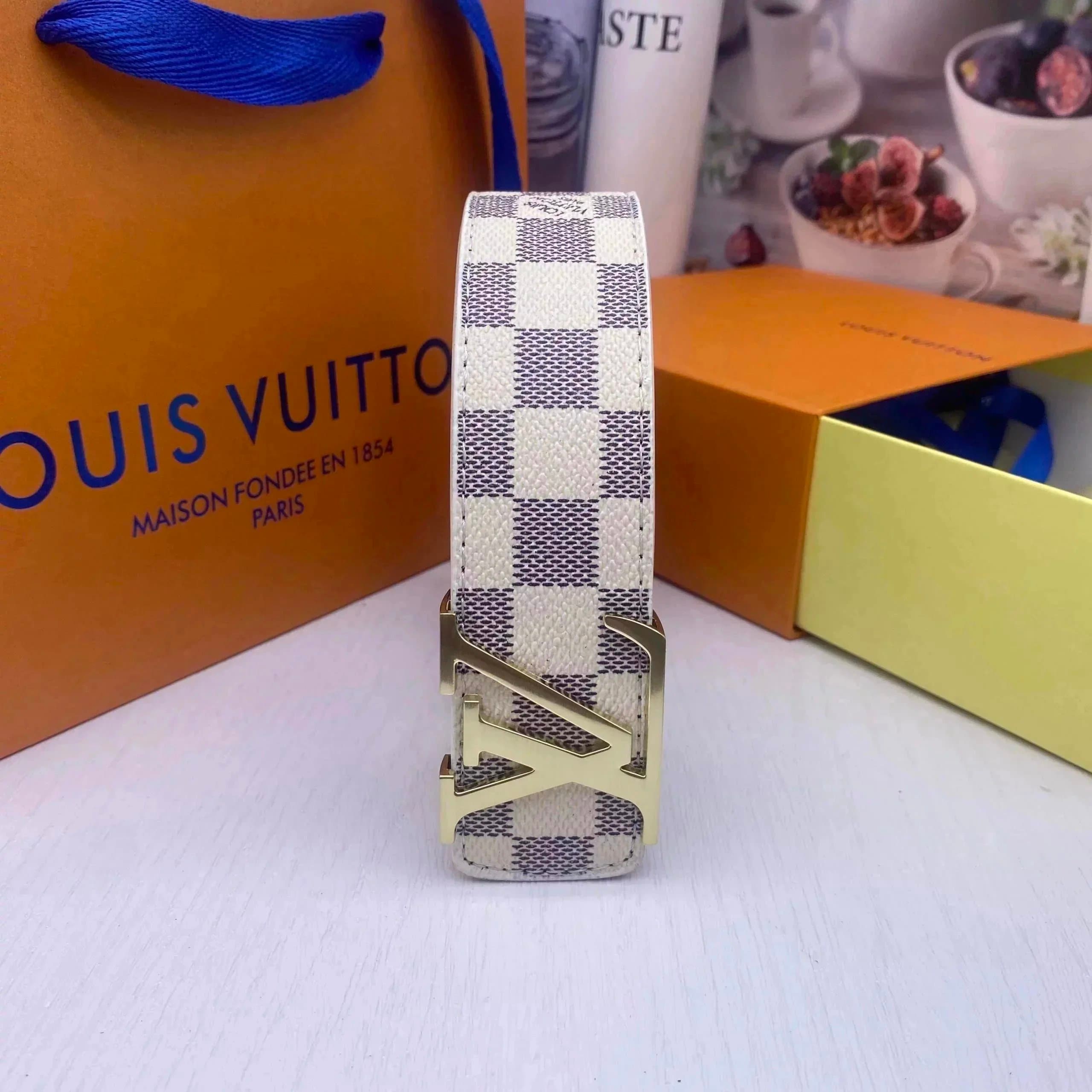 Louis Vuitton LV Belt Damier Azur