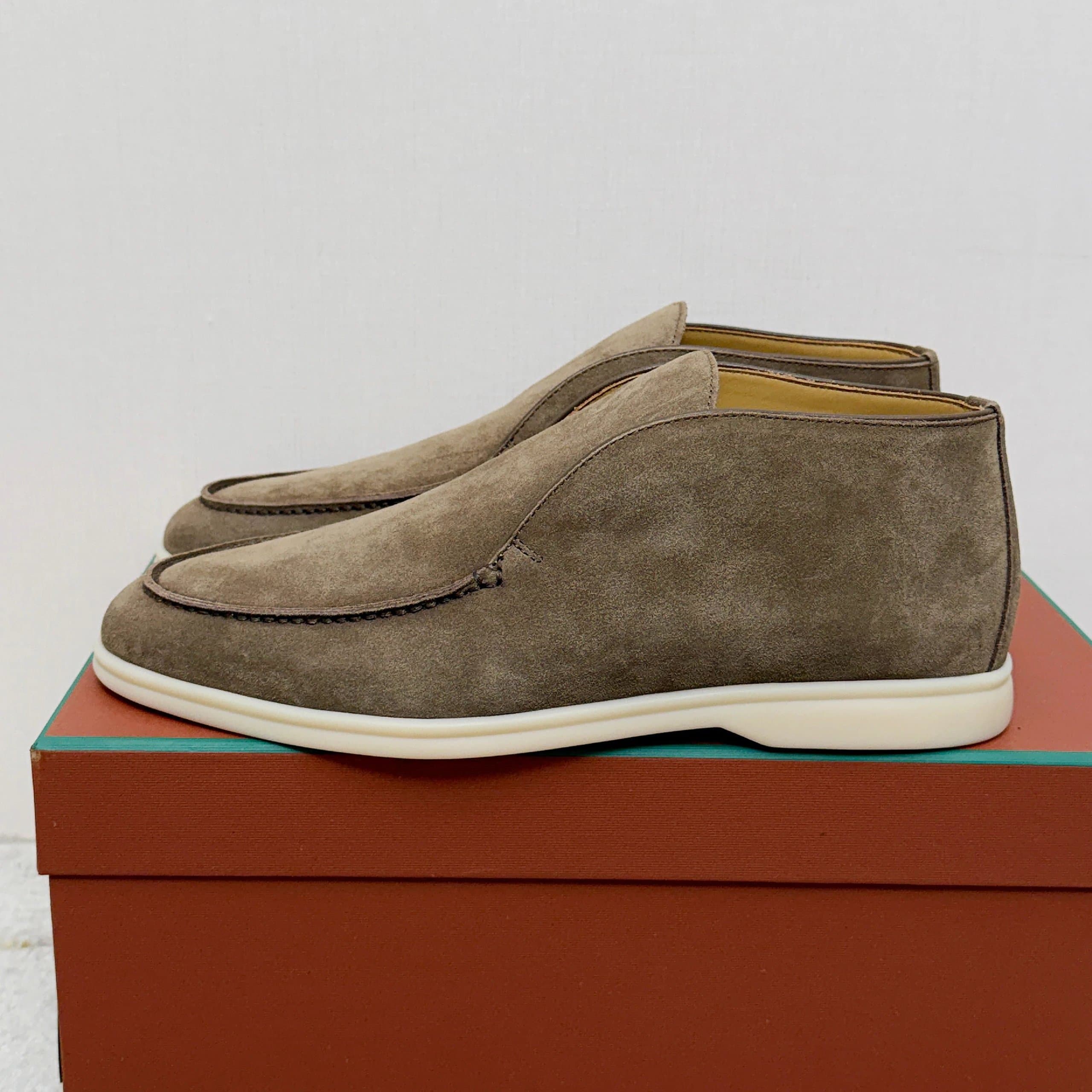 Loro Piana Suede Loafer Olive Suede