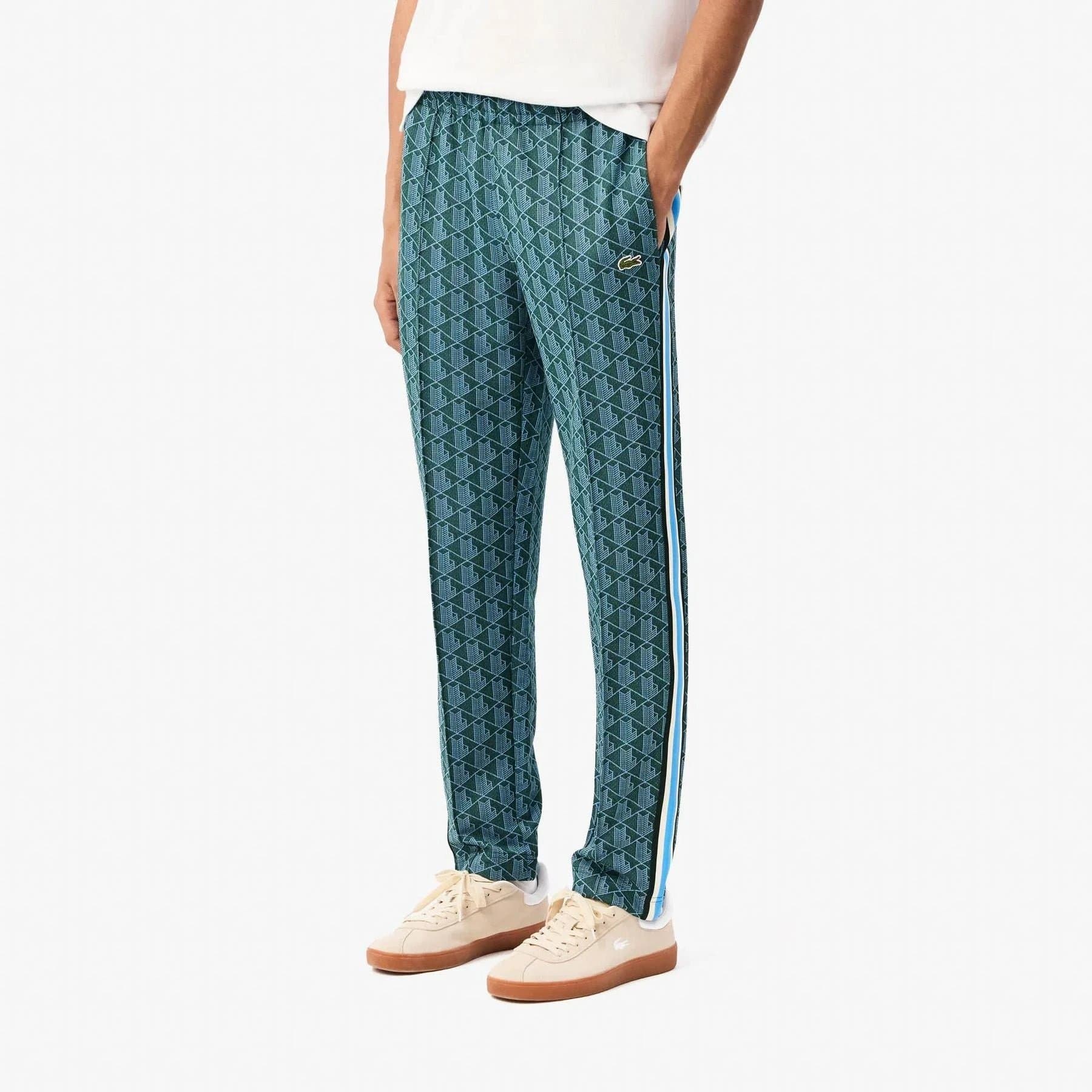 Lacoste Track Pants Geometric Print