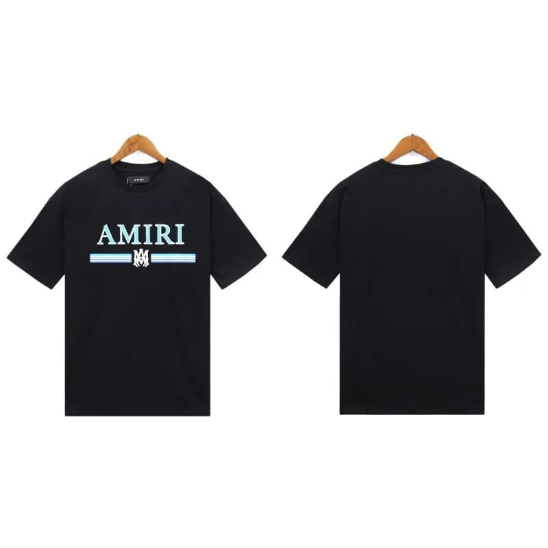 Amiri Logo T-Shirt Embroidered Script — 2217 黑