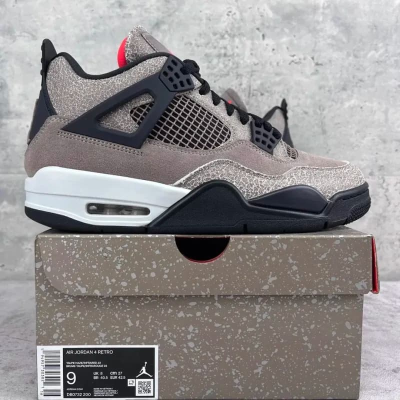 Air Jordan 4 Retro White/Red-Black — AJ4摩卡DB0732-200