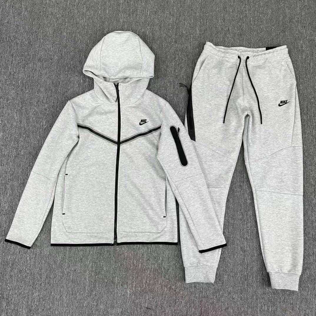 Nike Tech Fleece Hoodie and Joggers Heather Grey