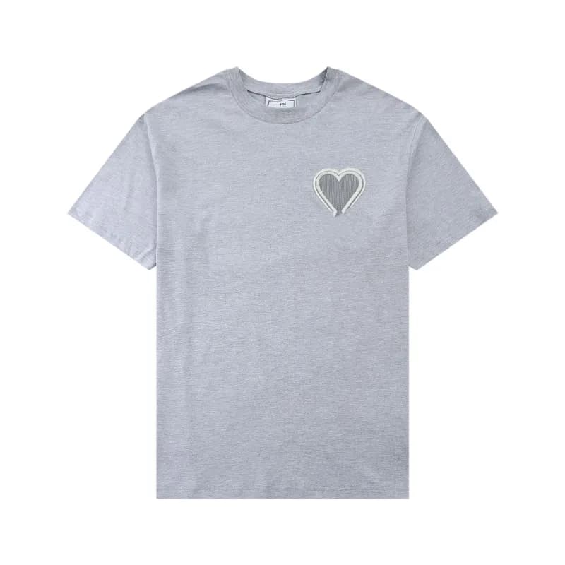 JW Anderson Polo Shirt Heart Logo — 灰色【108车章款】