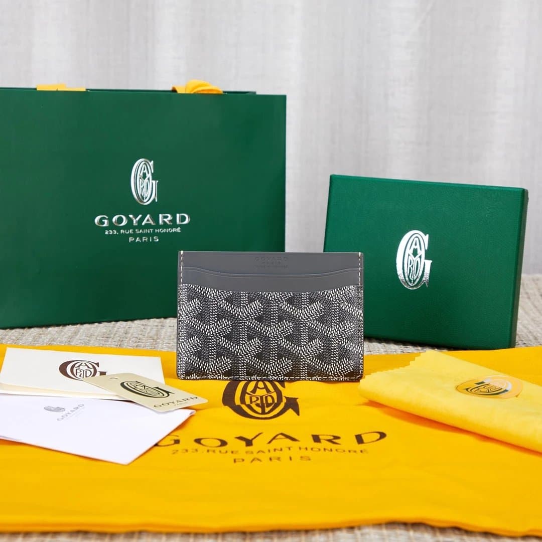 Goyard Card Holder Goyardine Canvas