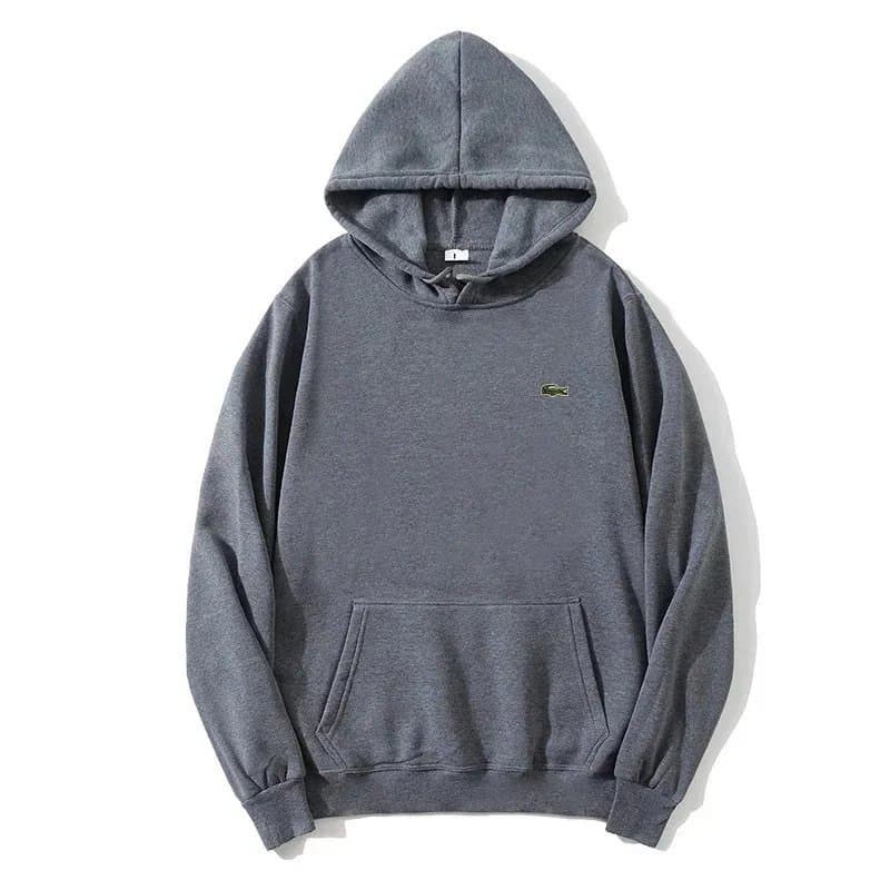 Lacoste Hooded Sweatshirt Solid Purple — EY010