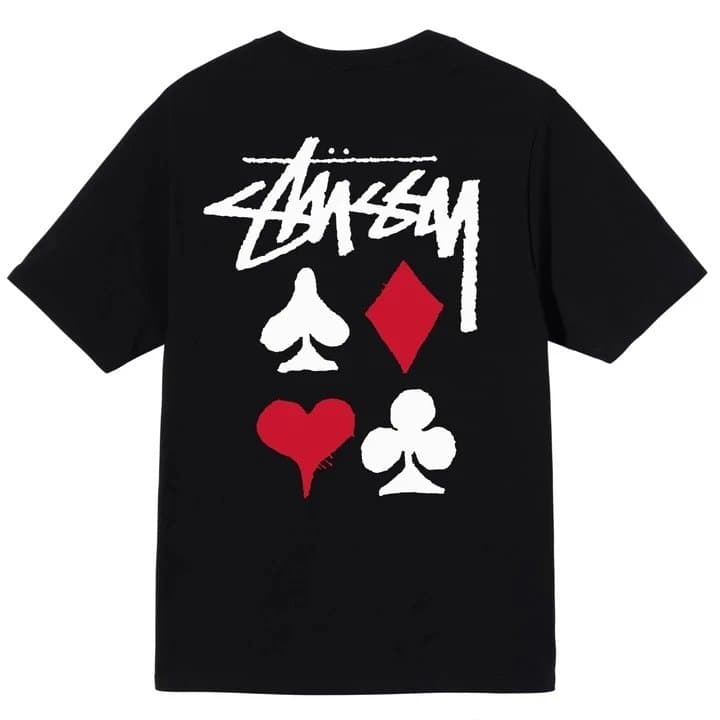 Stüssy City Stack Tee World Cities — 黑色【扑克牌】