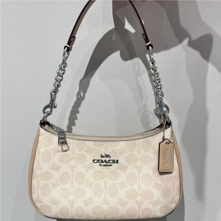 Coach Shoulder Bag Signature Canvas