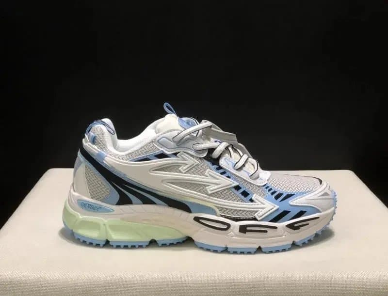 Off-White Diagonal Light Blue and Black