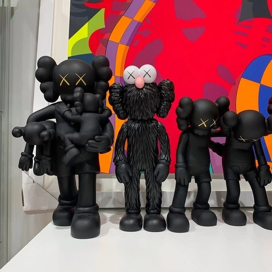 KAWS Companion Grey Sitting — 灰色25cm-together拥抱