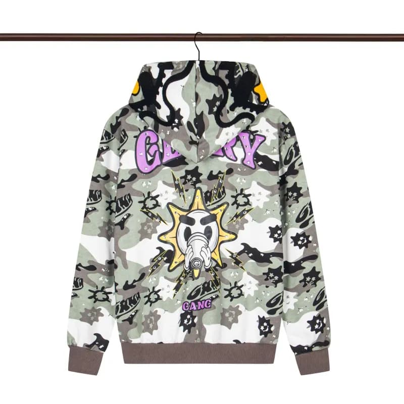 Gallery Dept. Hooded Sweatshirt Camouflage Print with Graphic