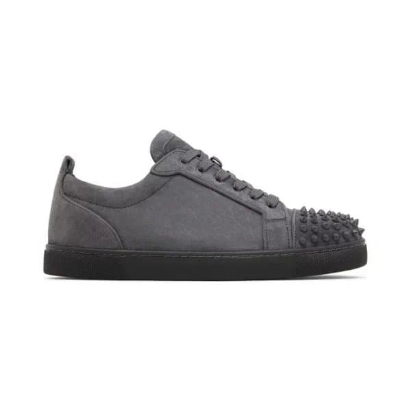 Christian Louboutin Louis Junior Spikes Suede with Studs