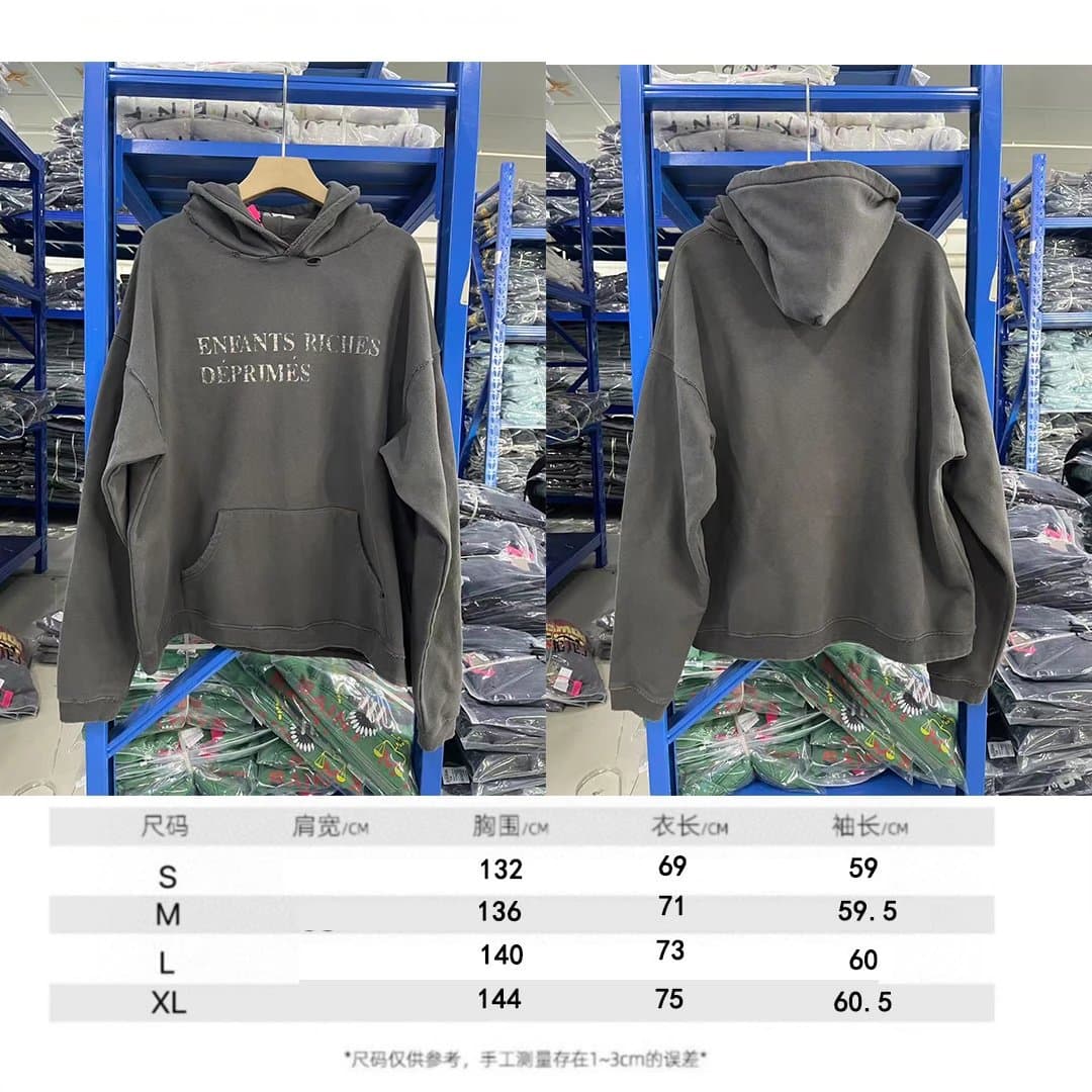 Undercover Zip-Up Hoodie Graphic Print — Washed Gray [03 Style]
