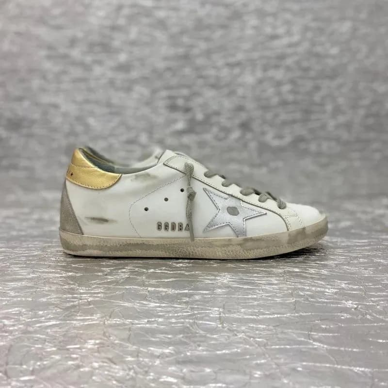 Golden Goose Superstar Distressed Gold Star