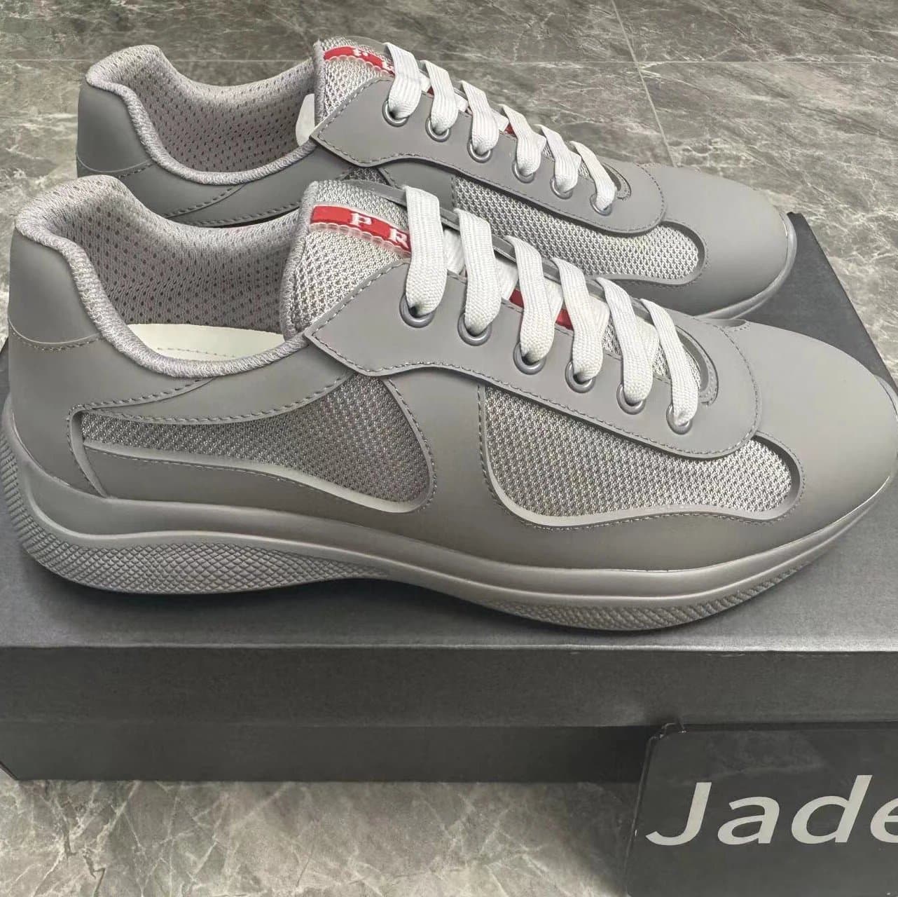Prada Linea Rossa Sneaker Tangerine/Silver — K23