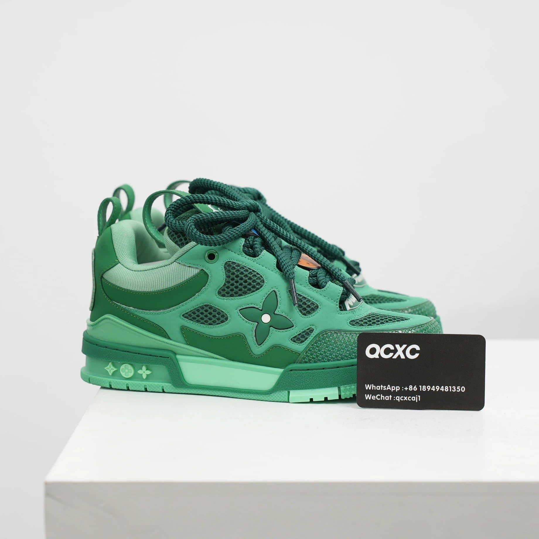Louis Vuitton LV Trainer Monogram Green