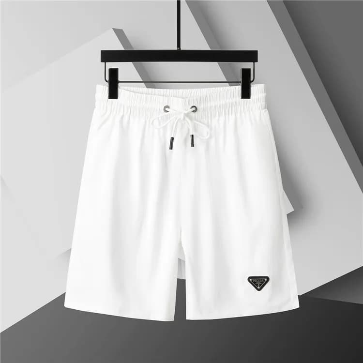 Prada Logo-Embellished Shorts Triangle Logo