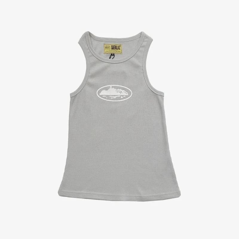 Waffle Tank Top Yacht Logo