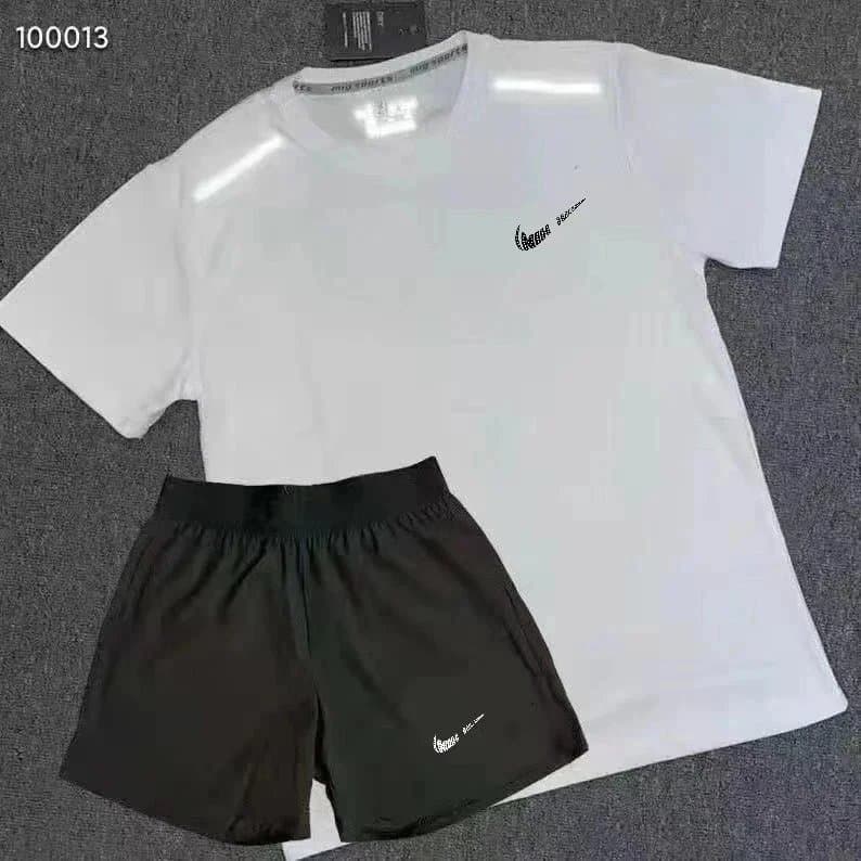 Nike T-Shirt and Shorts Set Reflective Logo
