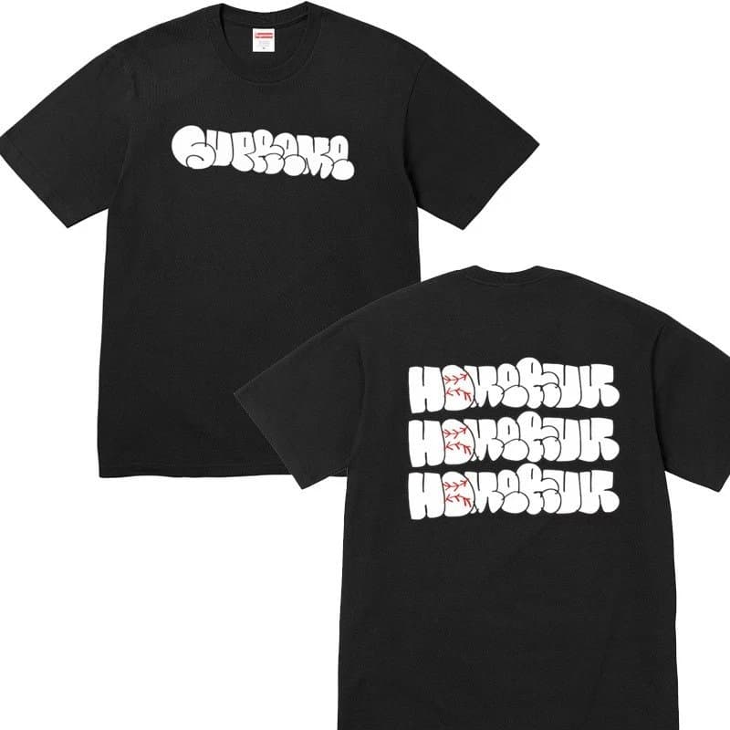 Supreme T-Shirt Sheep in Box Print — B404 HOMERUN 字母  黑色