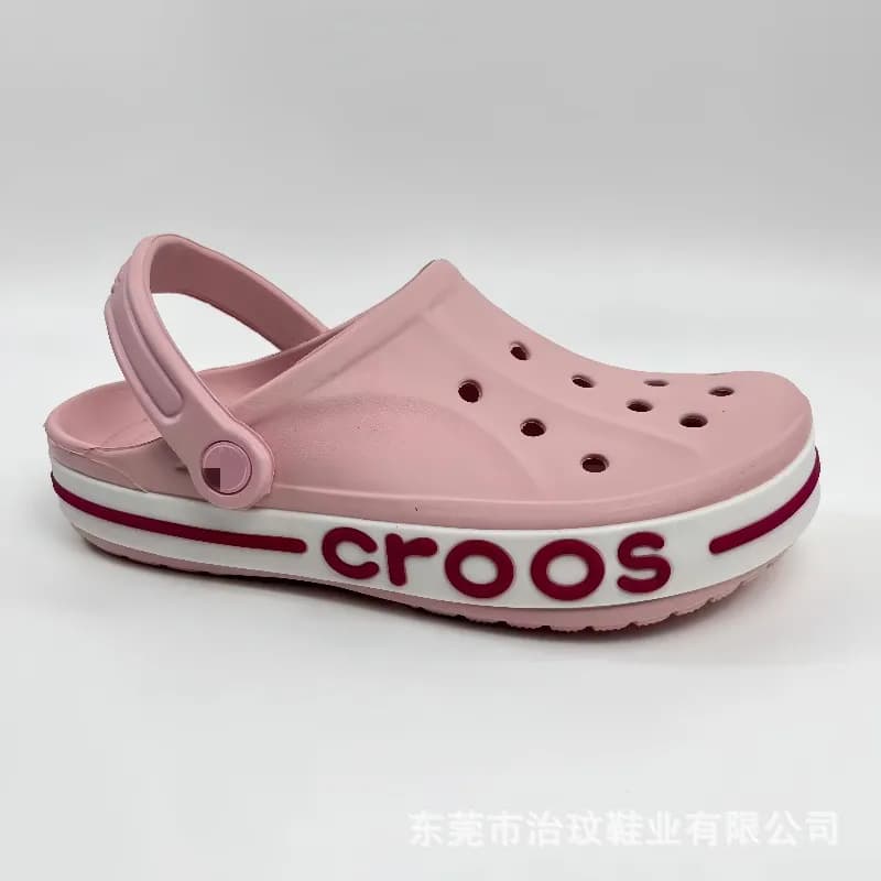 Crocs Classic Clog Pink with Logo Band