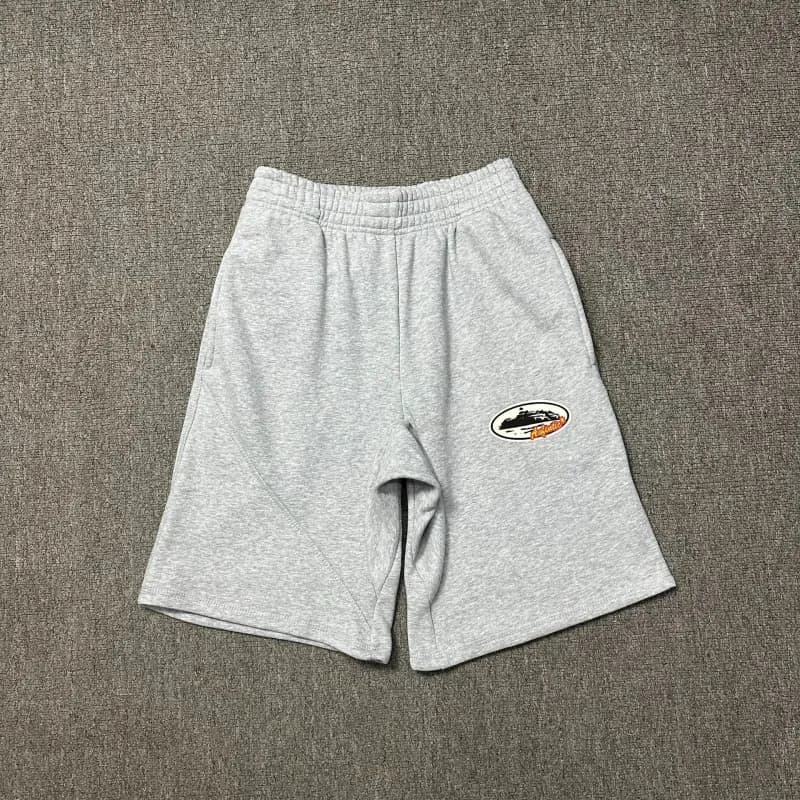 Travis Scott Cactus Jack Shorts Gold Script — D818灰色