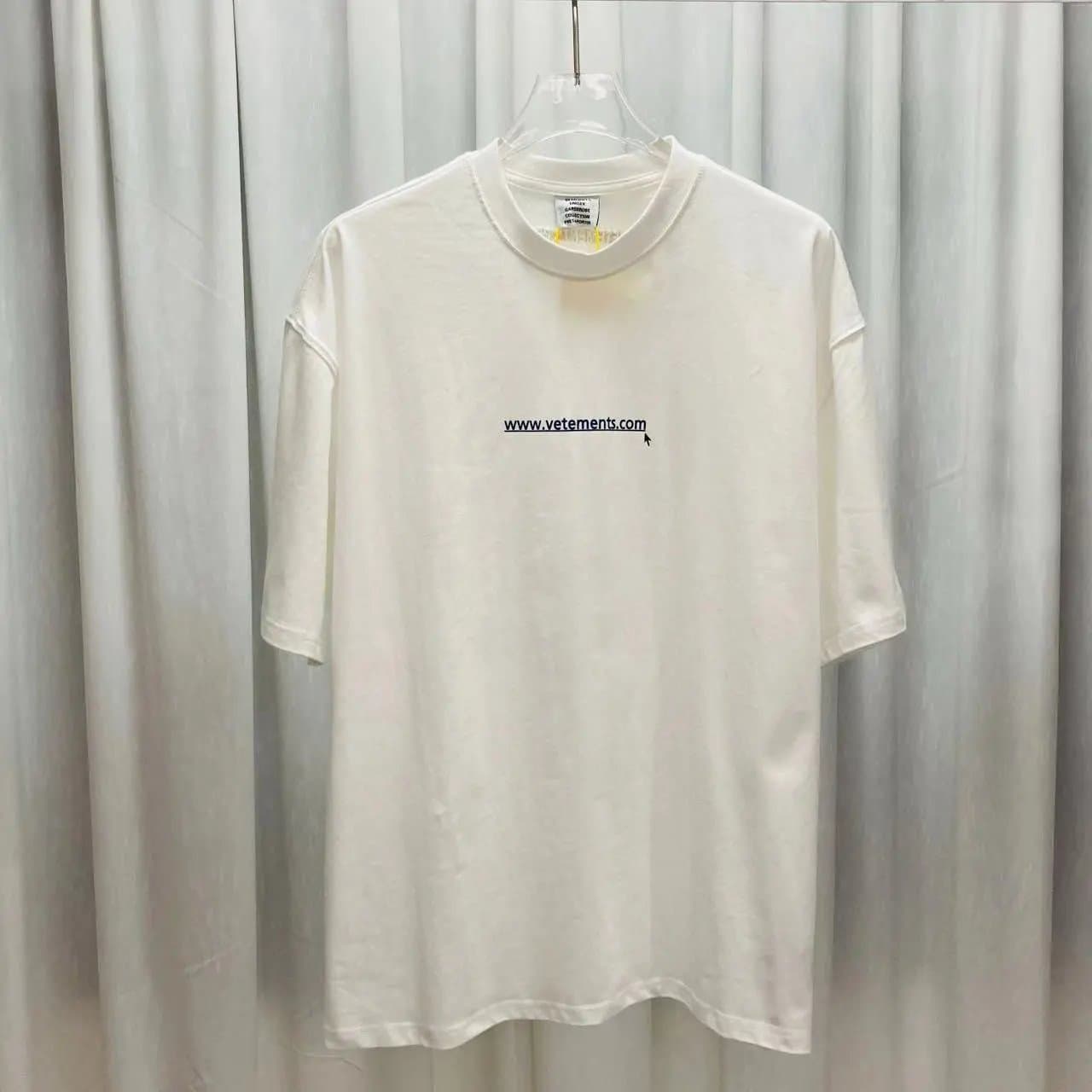 Vetements Logo Tee Web Address Print