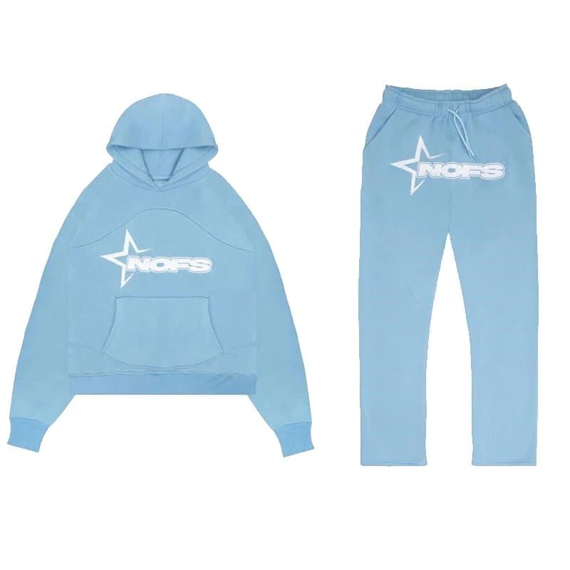 Corteiz Hoodie and Joggers Set Star Logo