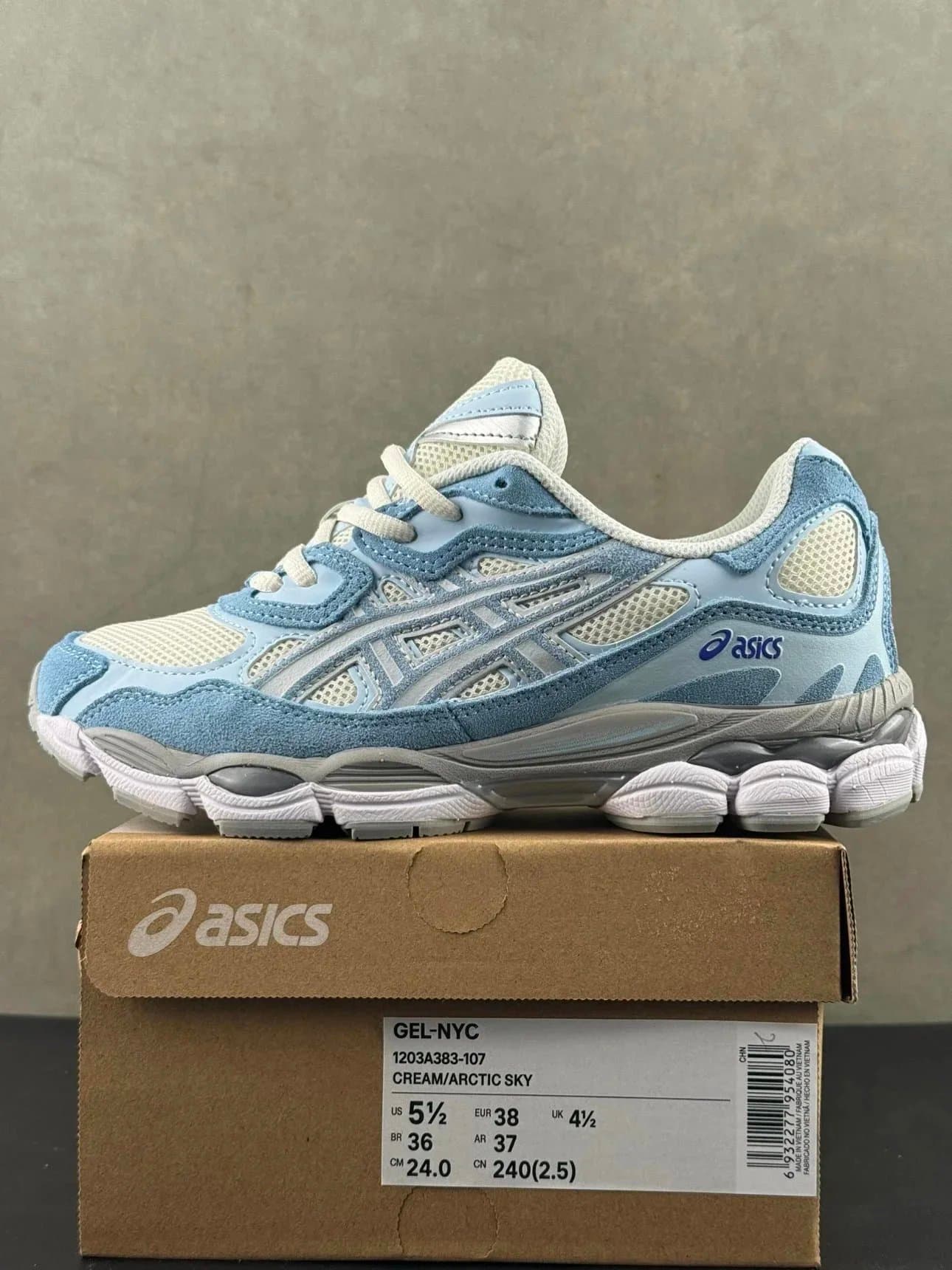 Asics Gel-1130 Black Silver — 蓝蓝色