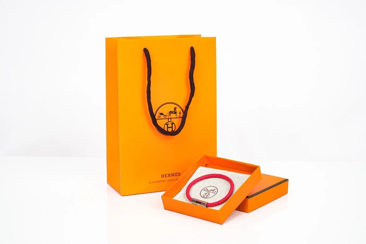 Hermès Charm Bracelet Corded with H Logo