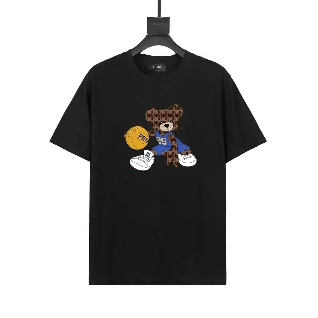 Fendi FF Logo T-Shirt Embossed Monogram — 010107003