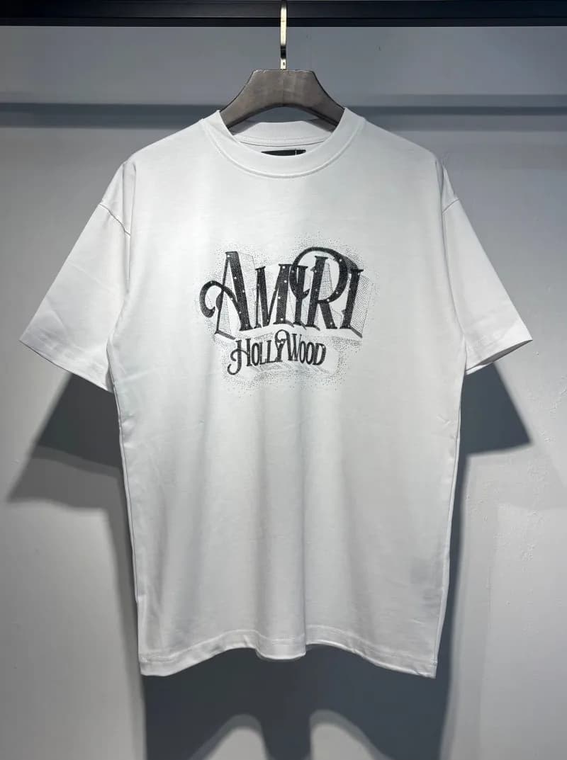 Amiri Logo T-Shirt Mesh Script — 727 white