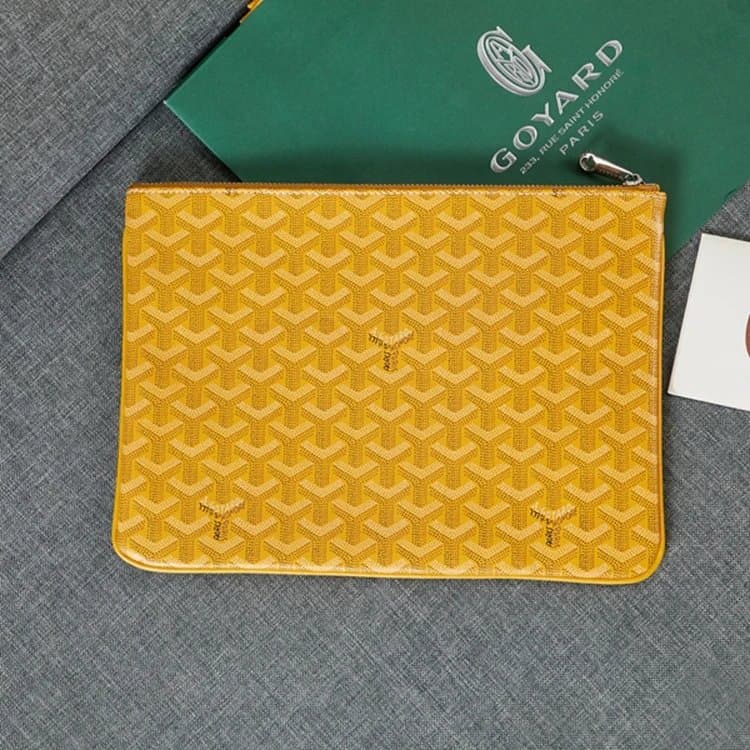 Goyard Pouch Saint Louis Pattern — 黄色