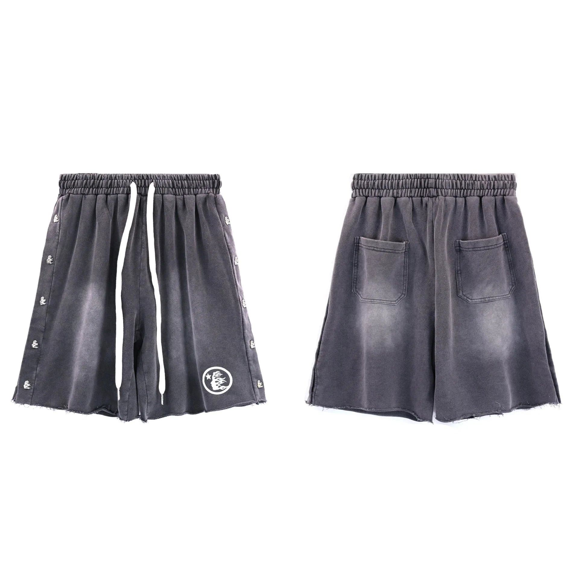 Hollister Drawstring Shorts Logo Print — 2