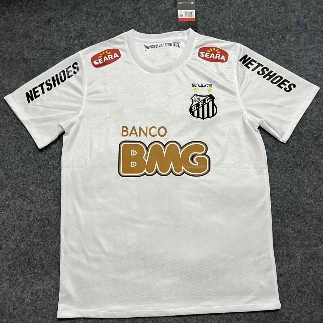 Nike Santos FC Home Jersey Banco BMG Sponsor