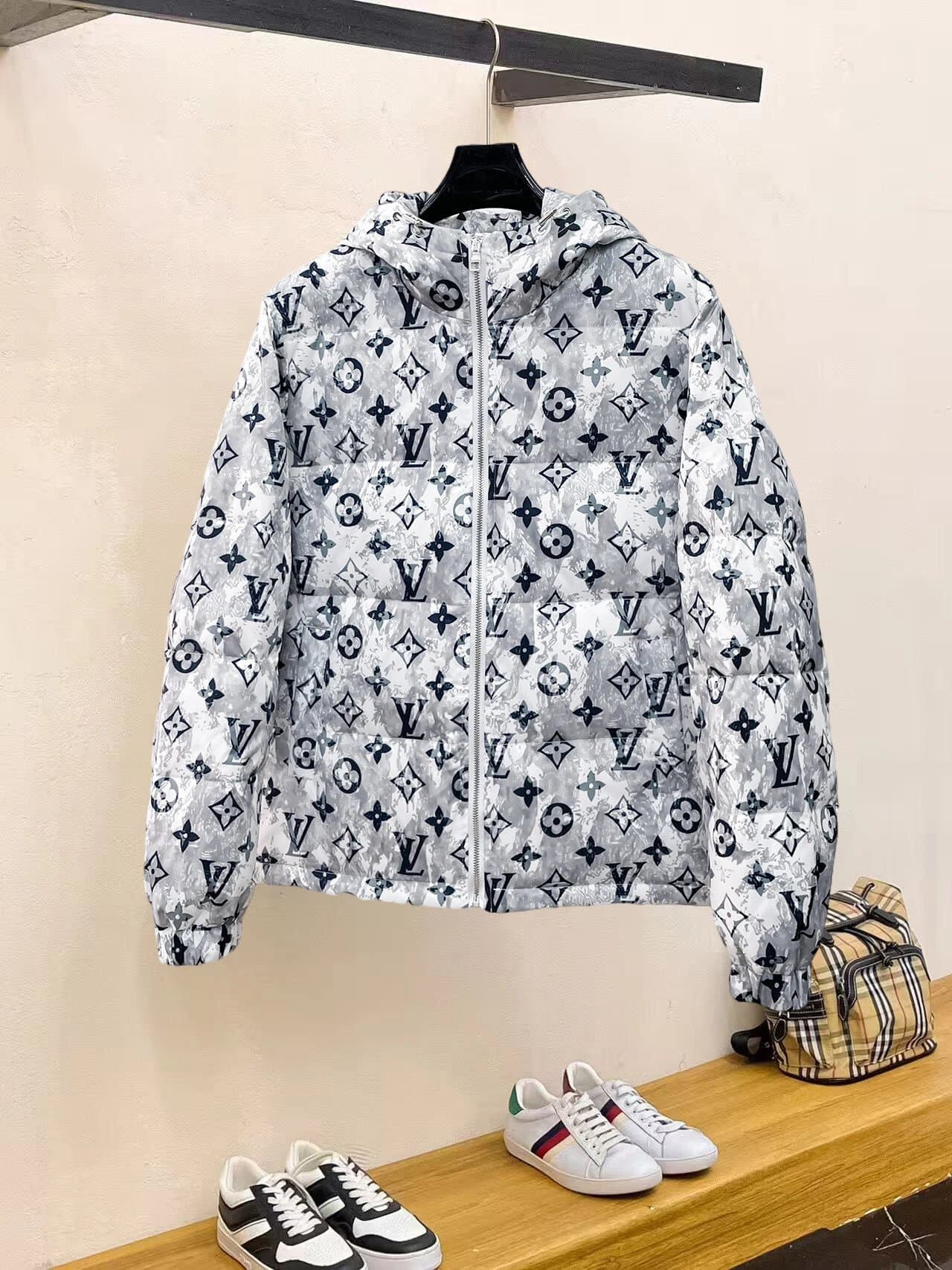 Louis Vuitton Monogram Puffer Jacket Marble Print