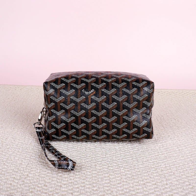Goyard St. Louis Pouch Classic Chevron — 化妆包黑色