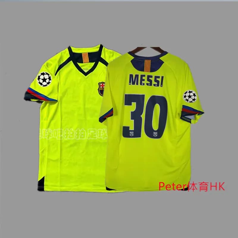 FC Barcelona Away Jersey Messi #30 UEFA Champions League