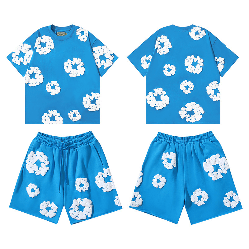 Balenciaga Flower Print Set 3D Flower Appliqué