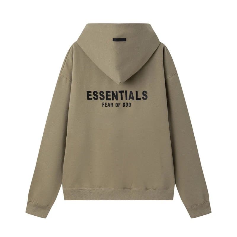 Fear of God Essentials Jogger Essentials Logo — 压胶字母卫衣卡其