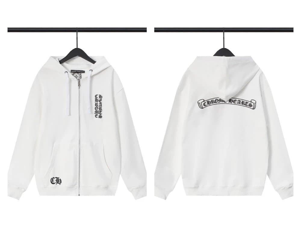 Chrome Hearts Zip-Up Hoodie Dagger Crest — 2