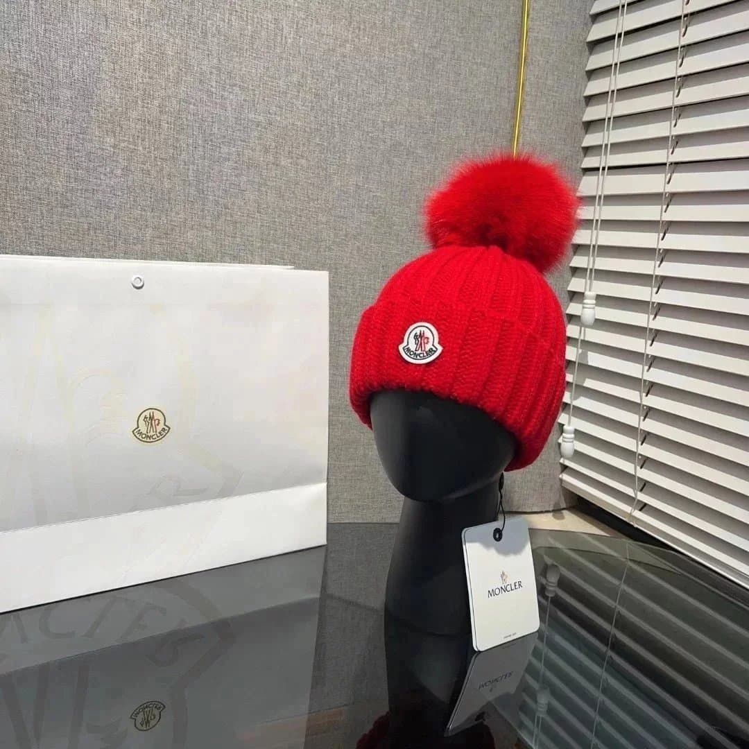 Moncler Pom-Pom Beanie Classic Logo