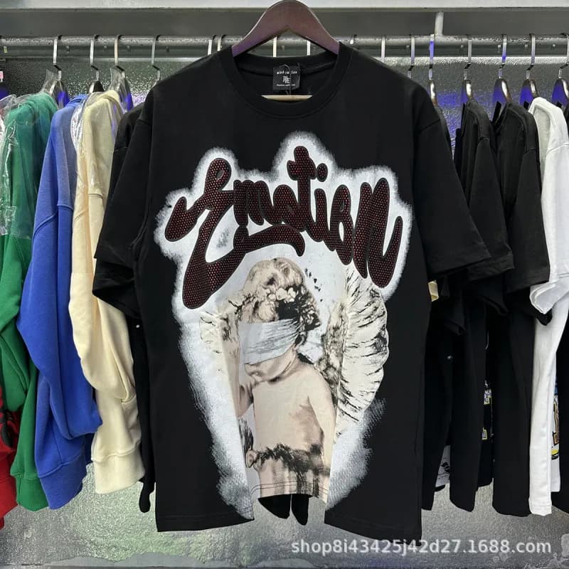 Anti Social Social Club Graphic Tee Alien Print — EM007黑色