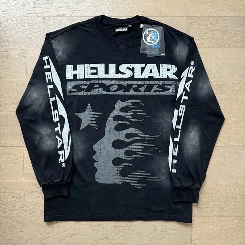 Hellstar Long Sleeve Tee Victory Within Graphic — 667洗水黑