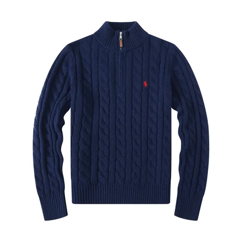 Polo Ralph Lauren Cable Knit Quarter-Zip Sweater Classic Cable